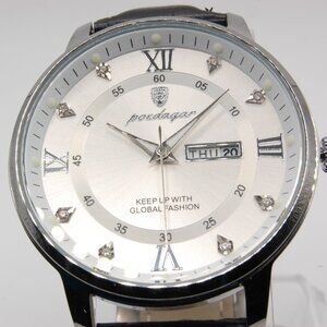 Poedagar Men's Fashion Quartz Watch w/ Luminous Indices